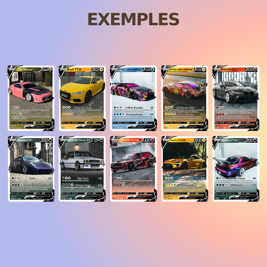 Carte Personnalisée Voiture