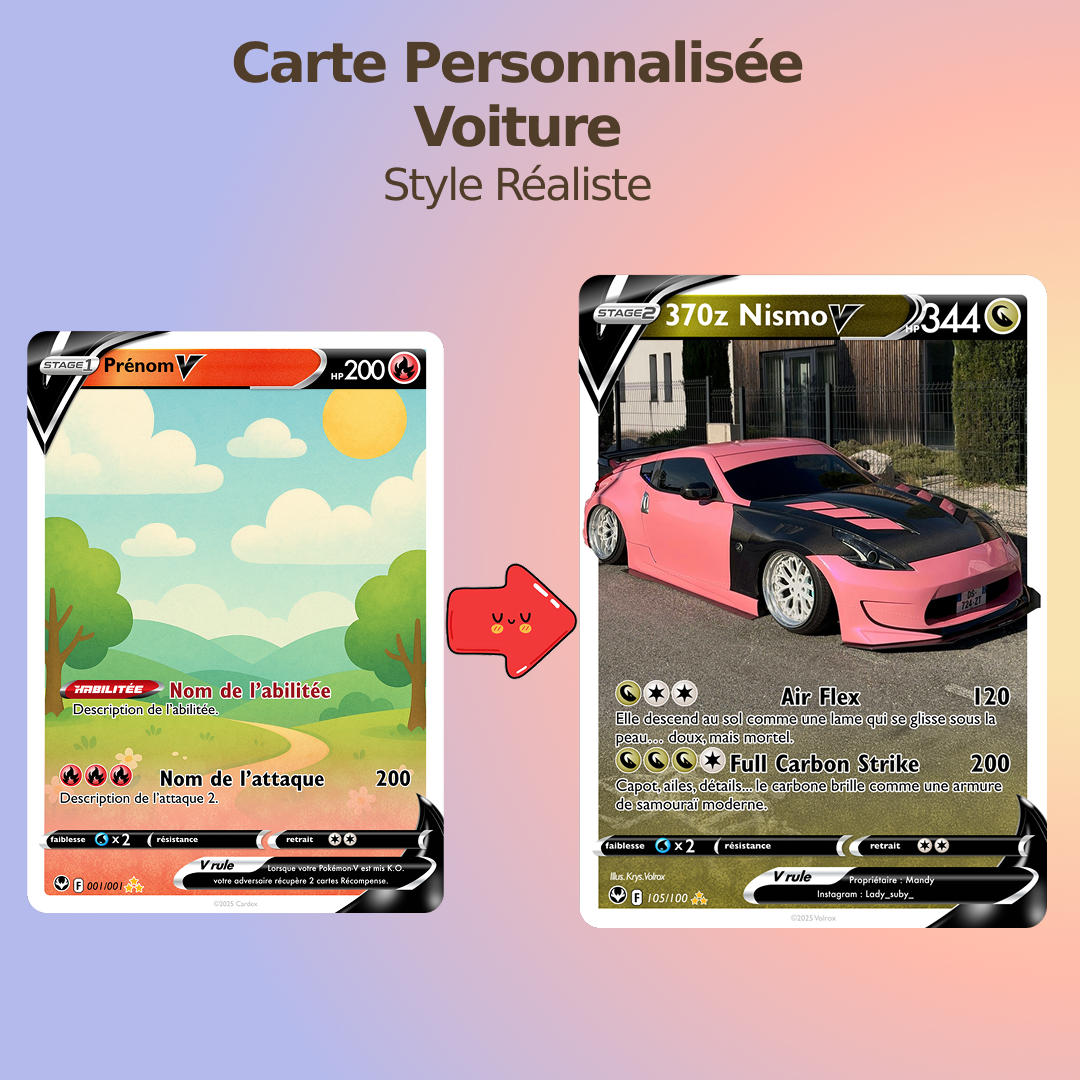 Carte Personnalisée Voiture