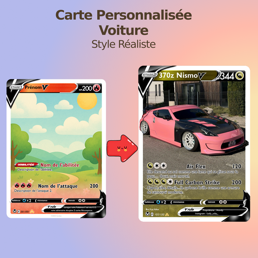 Carte Personnalisée Voiture
